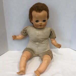 Vintage 21” Ideal Doll – 1940s/50s – Sleep Eyes – 2-Generation Heirloom